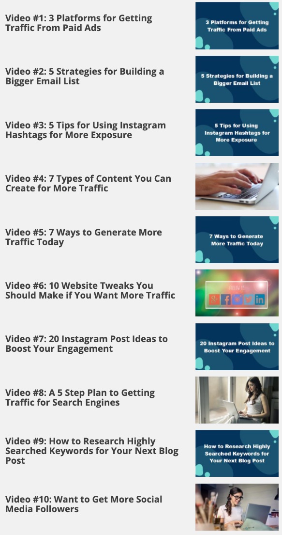 The Traffic Hand Book Videos Overview - Success is Made The Traffic Hand Book Videos Overview - Success is Made