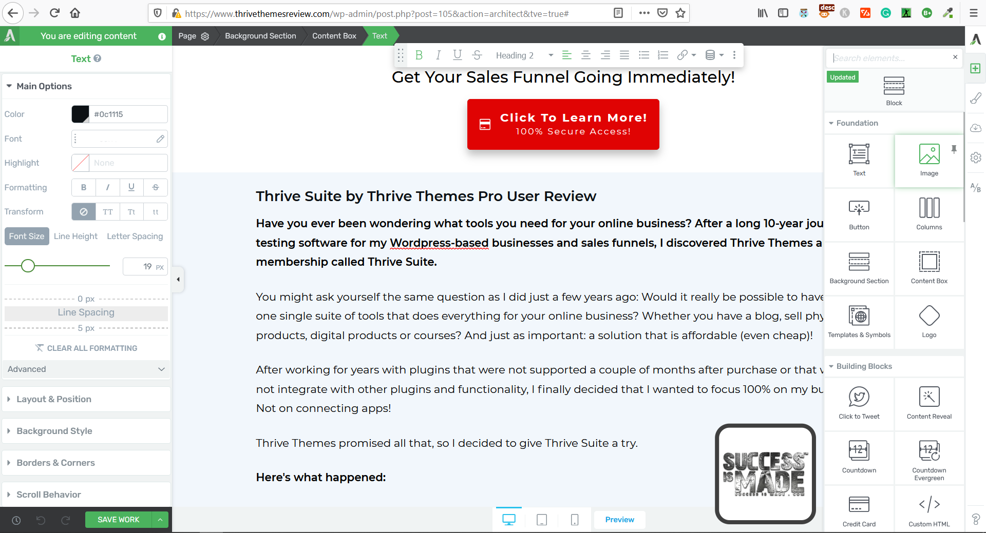 Thrive Architect Review Thrive Architect Review