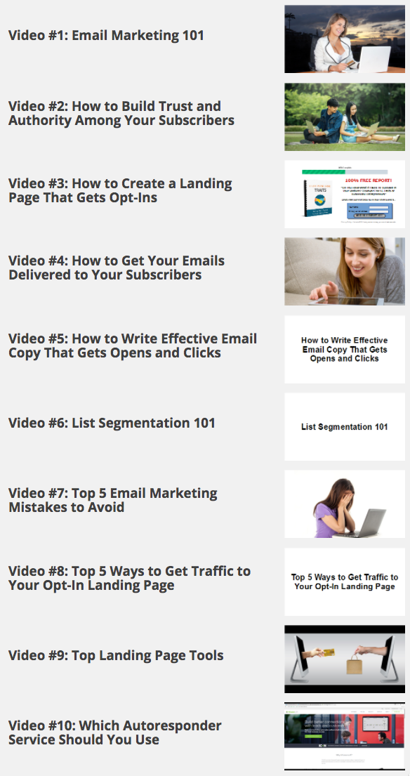 Email List Secrets Videos Overview Email List Secrets Videos Overview