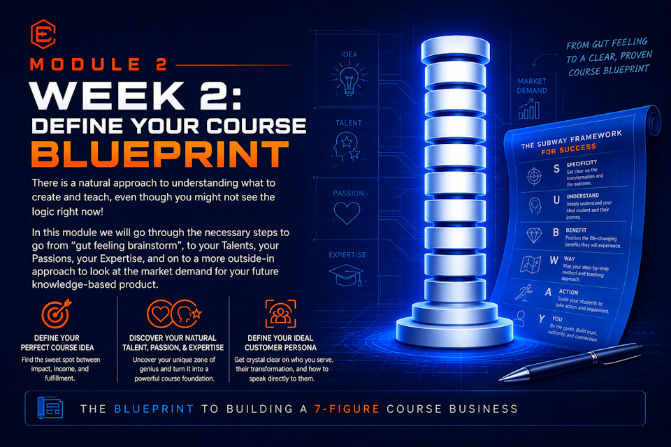 WEEK 2 - Expert Course Business, Define Your Course Blueprint_small