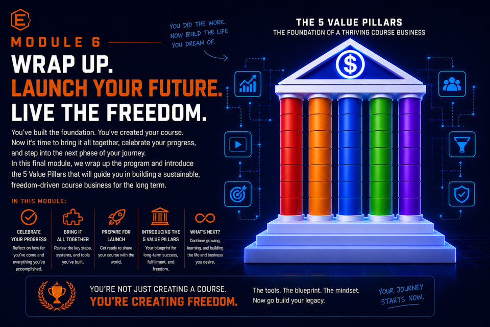 WEEK 6 - Expert Course Business, Wrap up and Value Pillars introduction_small